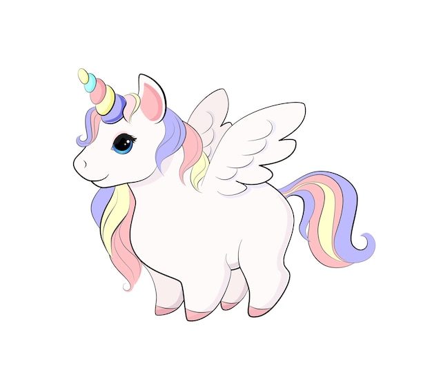 Lindo bebé unicornio