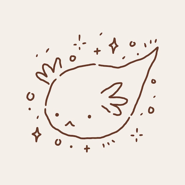 Lindo boho bebé niña magia dibujos animados salamandra axolotl vector ilustración