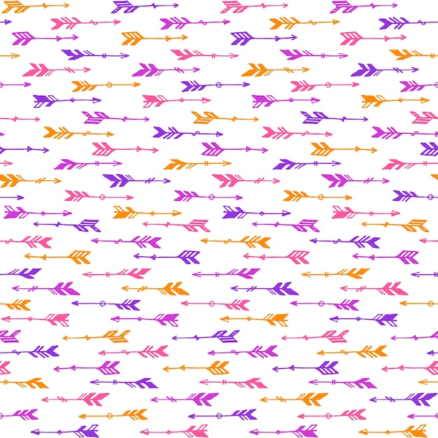 Lindo boho flechas vector de patrones sin fisuras Diseño rústico étnico