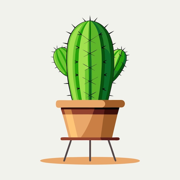El lindo cactus en maceta