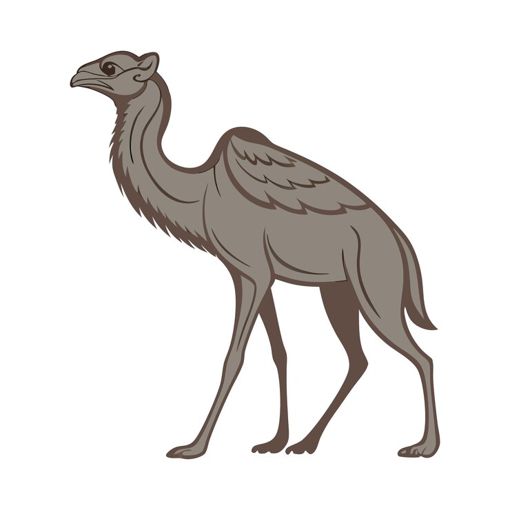 Vector un lindo camello de dibujos animados vectoriales