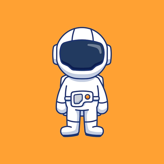 Vector lindo concepto de personaje de astronauta