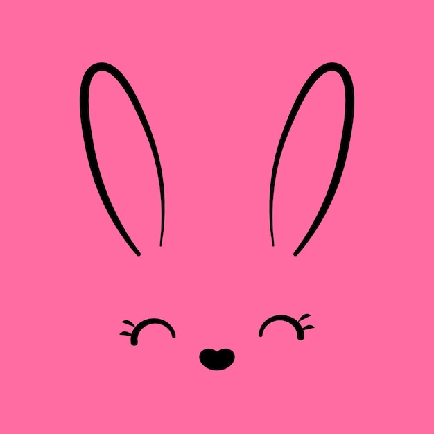 El lindo conejo de Pascua Vector