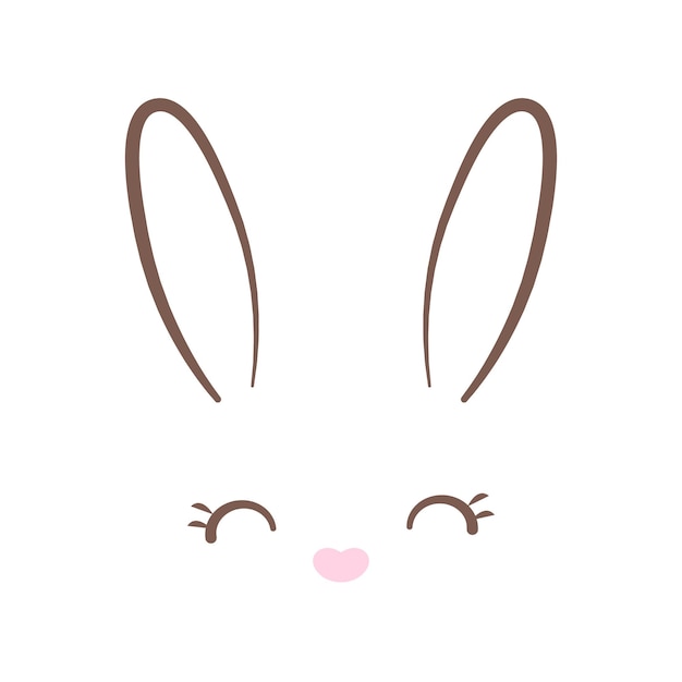 El lindo conejo de Pascua Vector