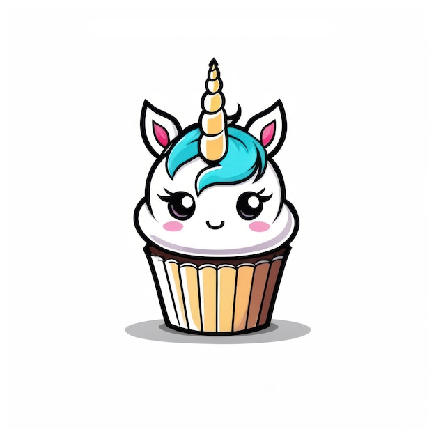 Lindo cupcake unicornio