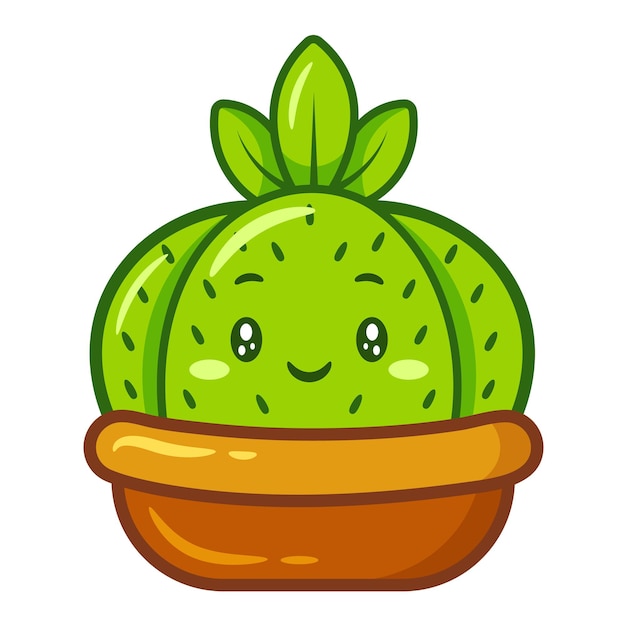 lindo dibujo de cactus pegatina