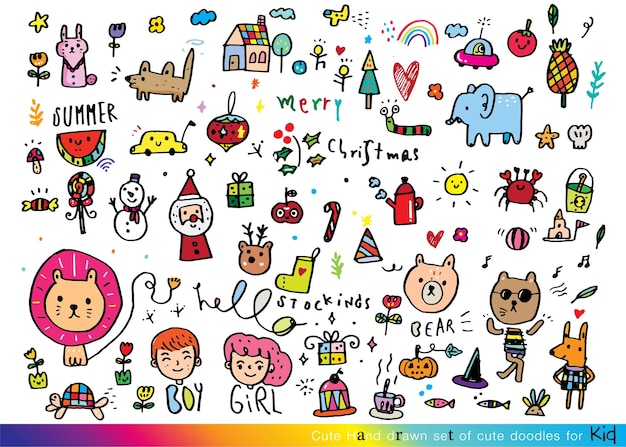 Lindo dibujo a mano para niños