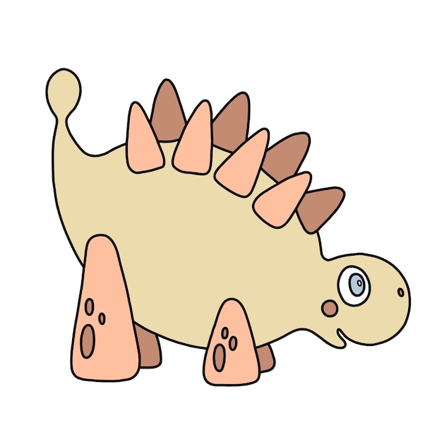 Vector lindo dinosaurio cartoon