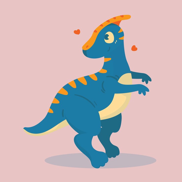 lindo dinosaurio parasaurolophus