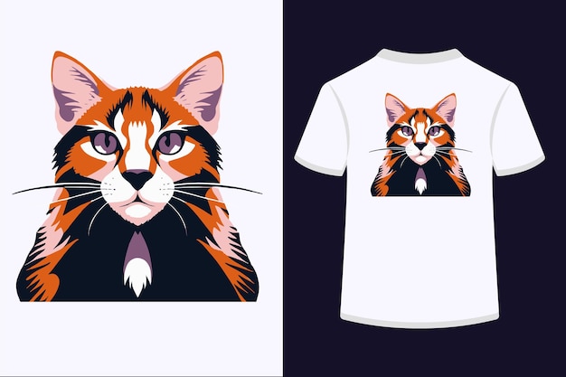 Un lindo diseño de camiseta vintage juguetón gato 09