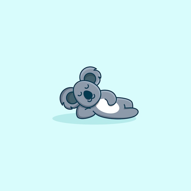 lindo diseño de logotipo de concepto de koala