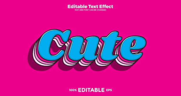 Lindo efecto de texto editable en estilo de tendencia moderna