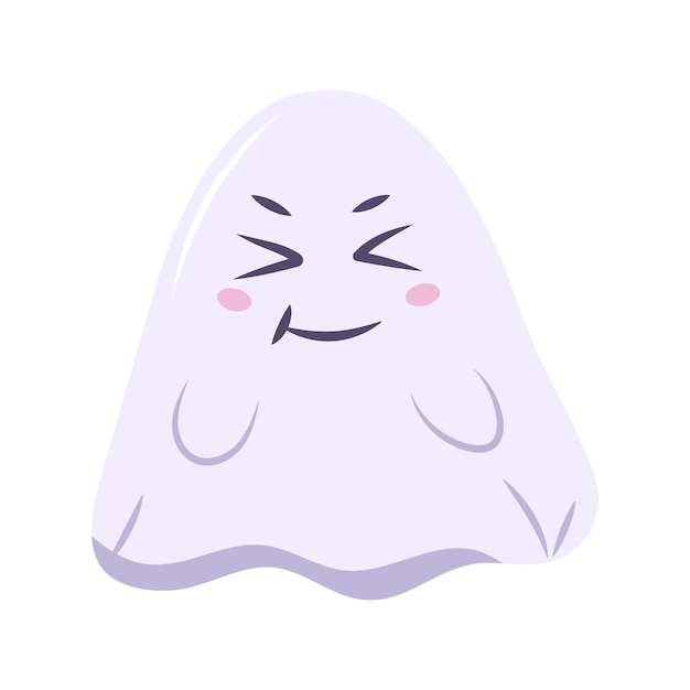 Lindo espíritu de Halloween Ilustración vectorial