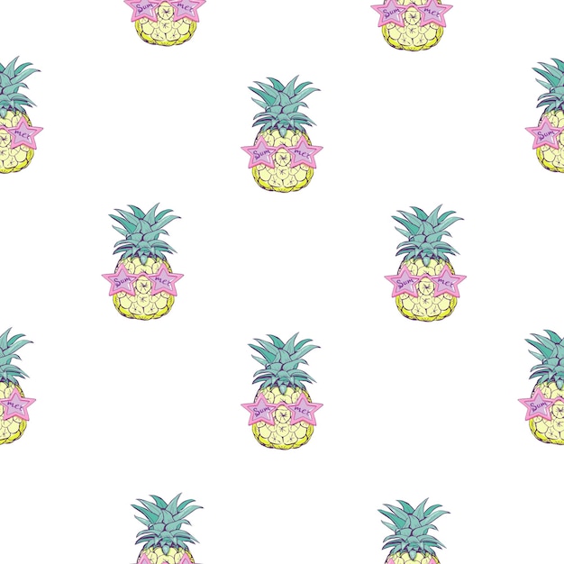 Lindo estampado sin costuras con piñas