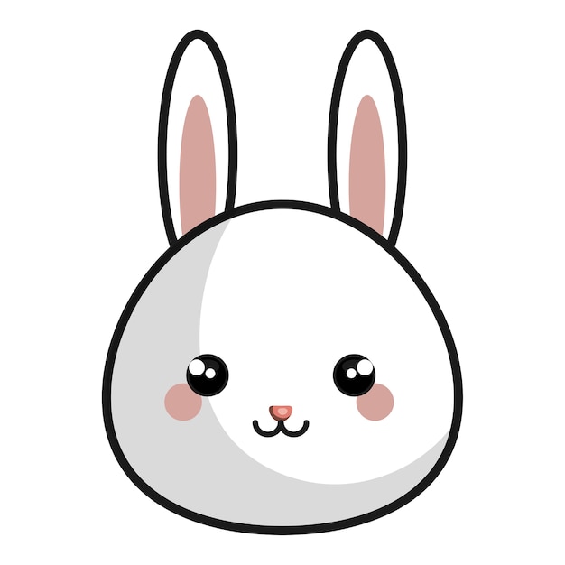 lindo estilo kawaii de conejo