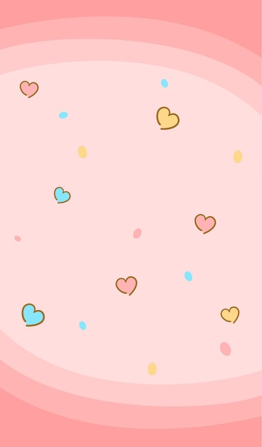 Lindo fondo de corazones púrpuras Vector