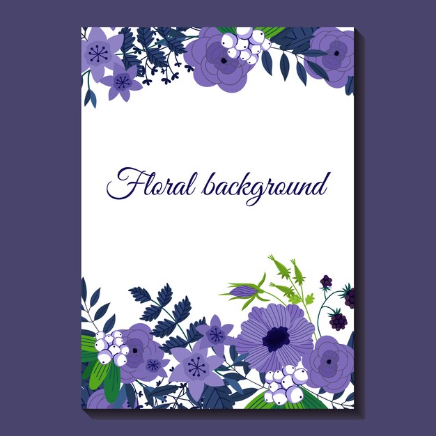 Lindo fondo con decoración de flores