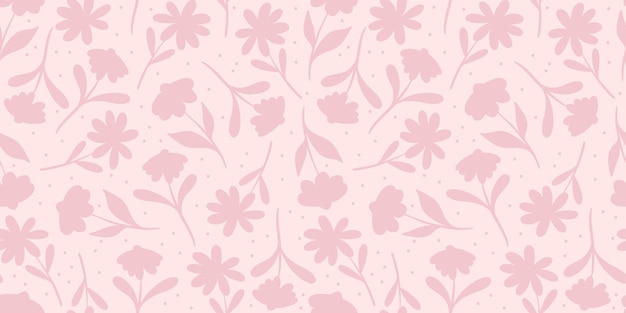 Lindo fondo floral con patrón de repetición sin costuras diseño papel tapiz rosado
