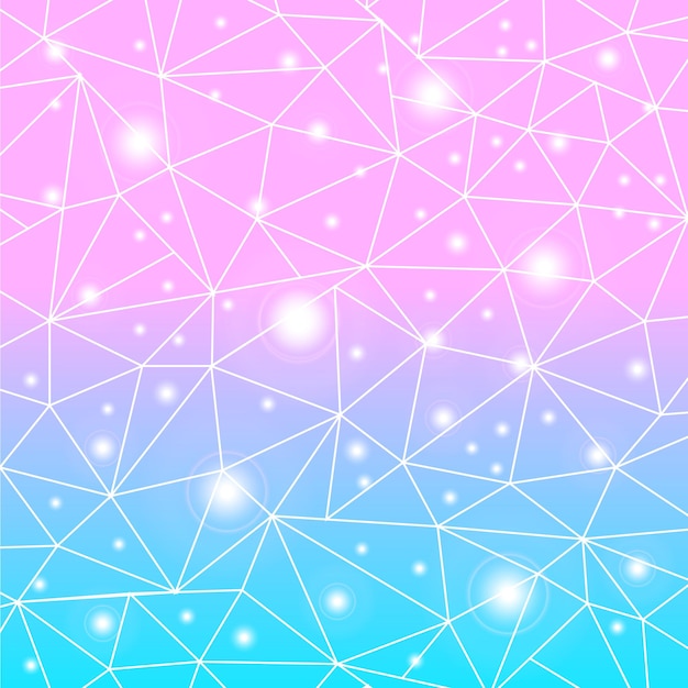 Lindo fondo para una princesa con cristales. Patrón femenino de triángulos multicolores. ilustración vectorial