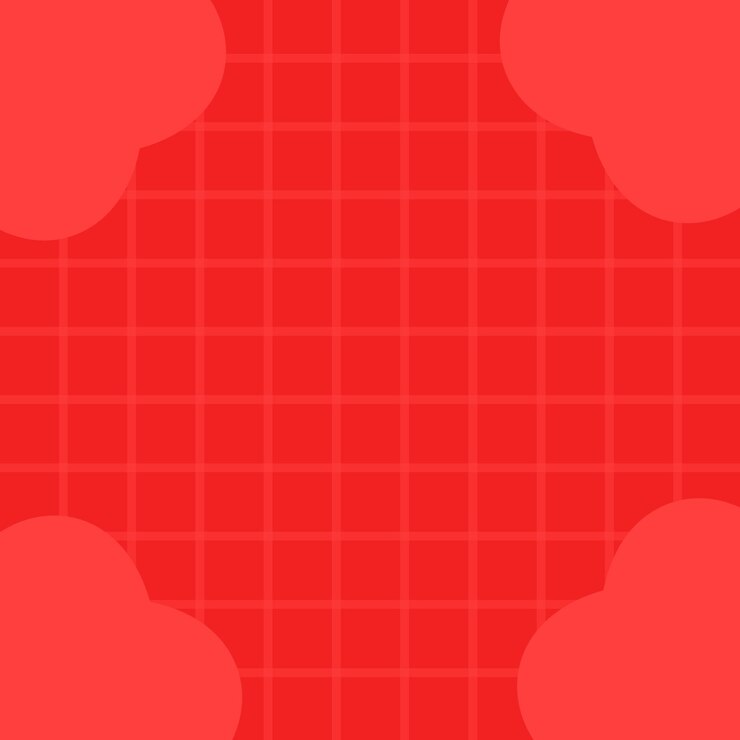 Vector lindo fondo rojo con vector de corazones