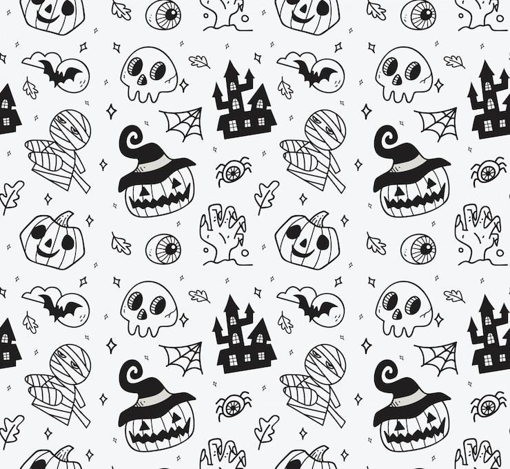 Vector lindo fondo transparente de halloween