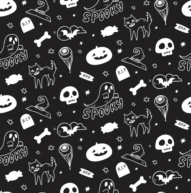 Lindo fondo transparente de halloween