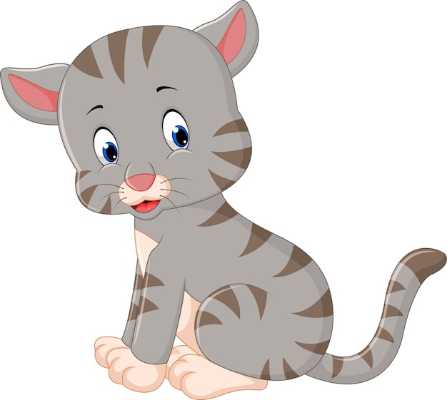 Lindo, gato, caricatura