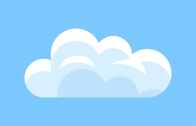 Lindo icono de nube