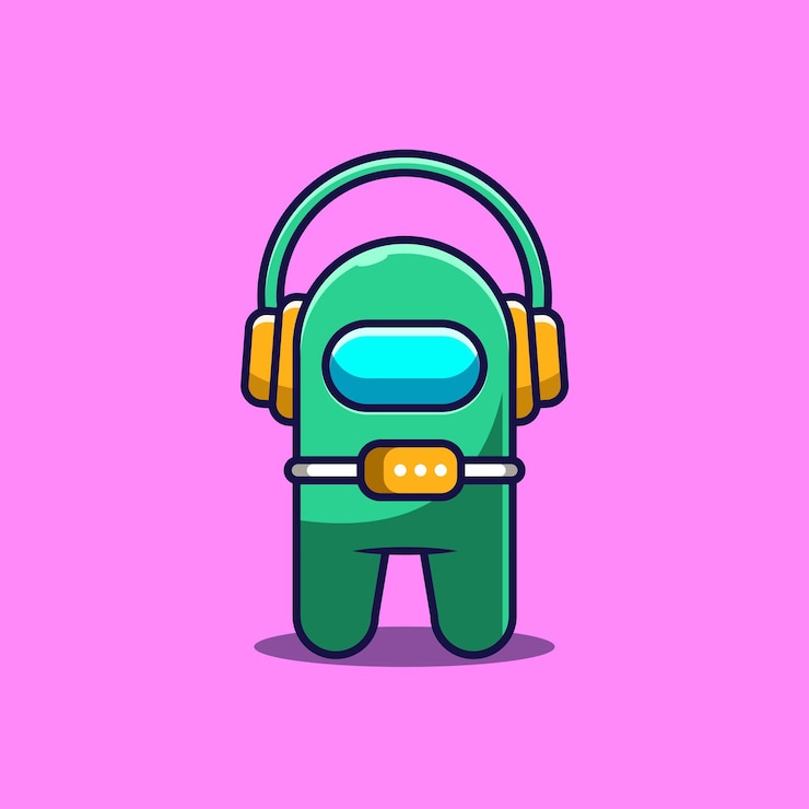 Vector lindo juego de dibujos animados de personajes con heasedt