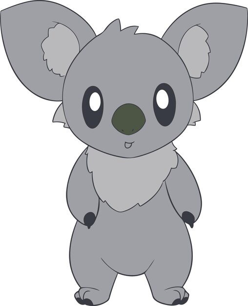 Lindo Koala dibujos animados Koala clipart vector ilustración