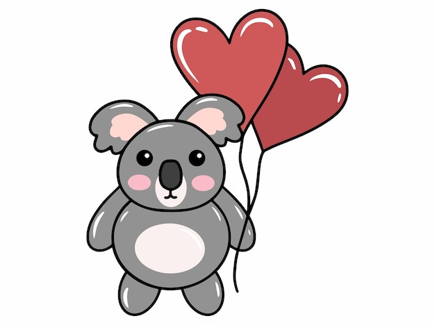 Lindo koala ilustración