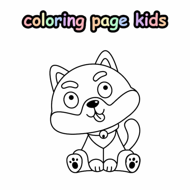 lindo libro de colorear perros para niños