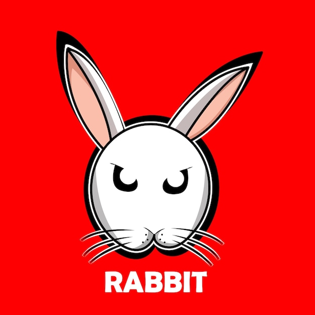 Lindo logo de conejo