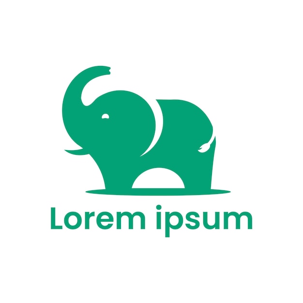 lindo logo de elefante