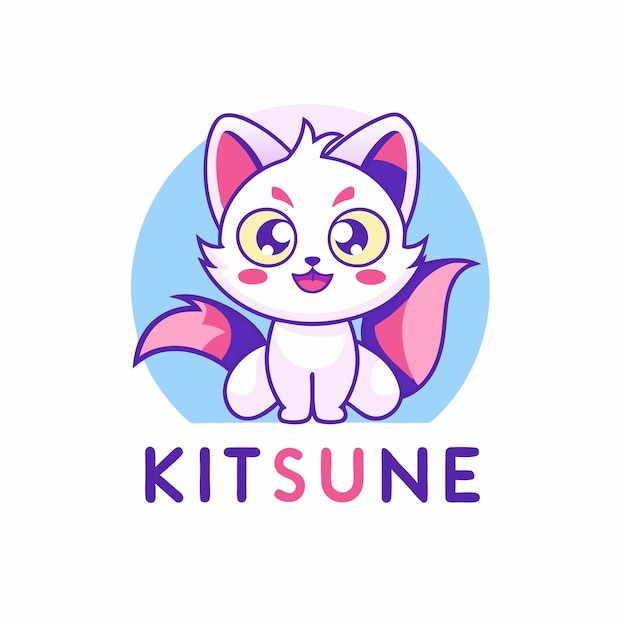 El lindo logotipo de Kitsune