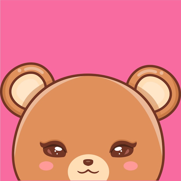 Lindo oso dibujos animados ilustración animal naturaleza concepto aislado plano dibujos animados styl