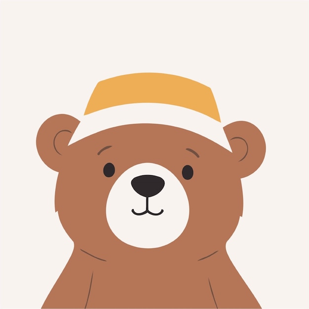 Lindo oso para niños libro de cuentos ilustración vectorial