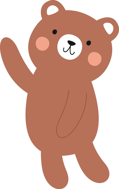 El lindo oso de peluche.
