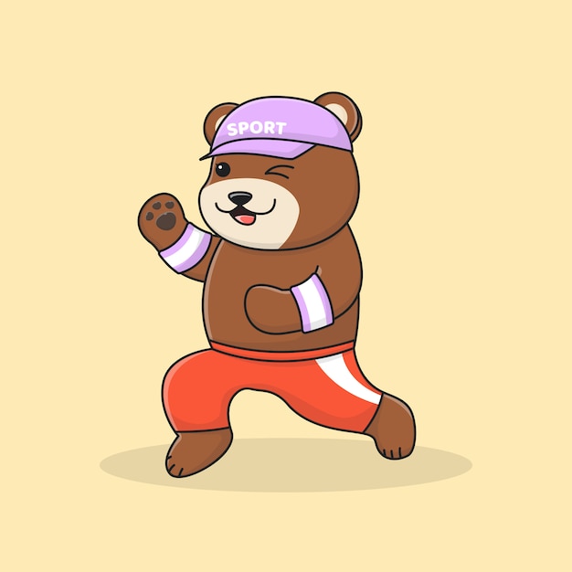 Lindo oso trotar