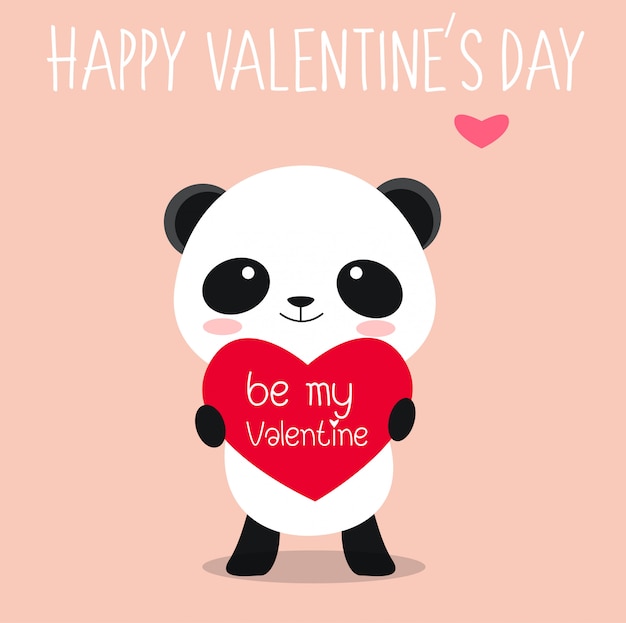 Lindo panda enamorado