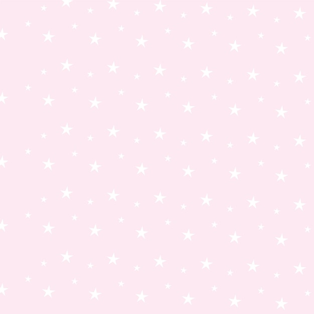 Vector lindo papel tapiz de fondo rosa y blanco con estrellas