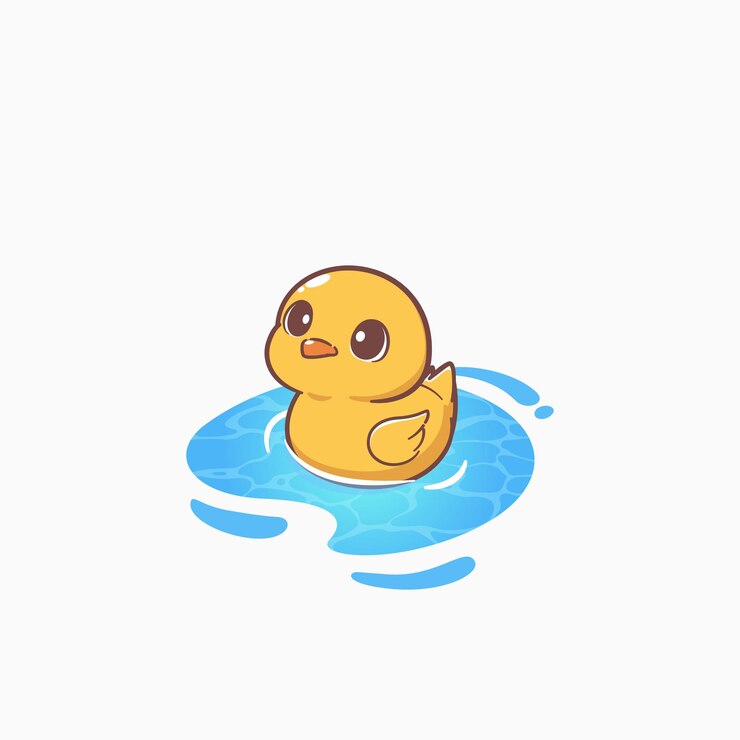 Un lindo pato nadando en el agua.
