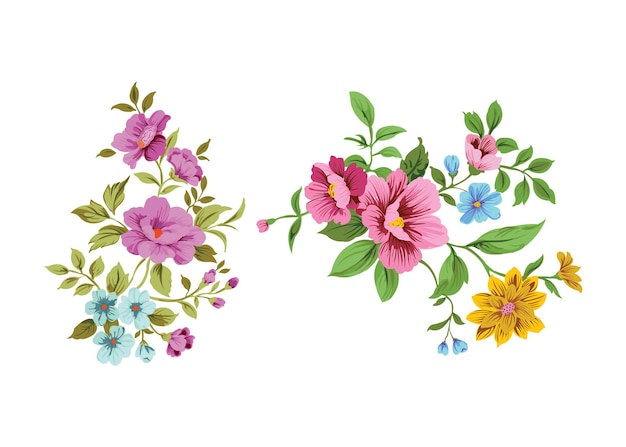 Lindo patrón de acuarela femenina sin costuras con flores silvestres dibujadas a mano
