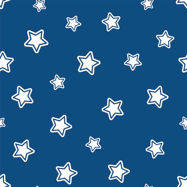 Lindo patrón aleatorio de estrellas