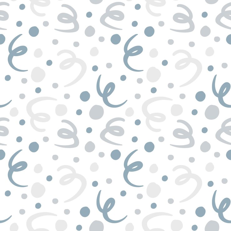 Vector lindo patrón delicado y sin costuras con un fondo blanco en color pastel