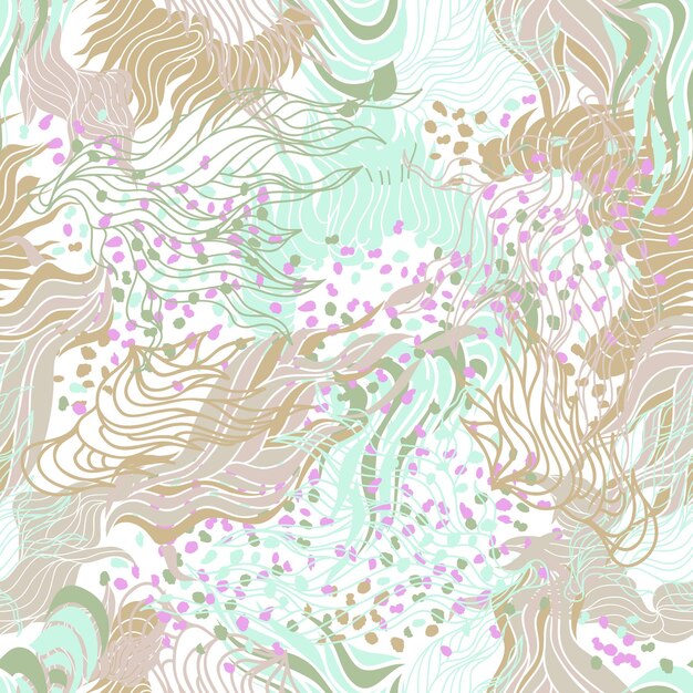 lindo patrón floral abstracto sin fisuras