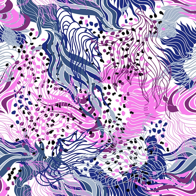 lindo patrón floral abstracto sin fisuras