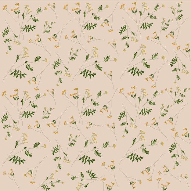 Lindo patrón floral en la pequeña flor. Impresión ditsy. Textura de vector transparente. Estampado textil.