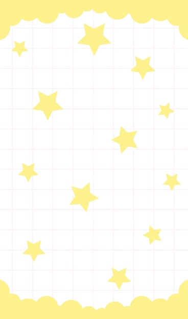 Lindo patrón de fondo con estrellas y nubes Vector