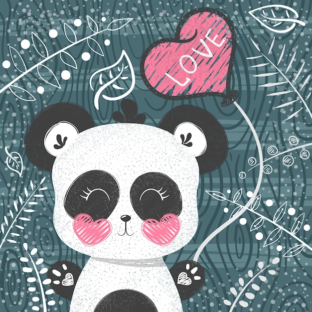 Lindo patrón de panda